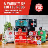 Fire Department Coffee - Vanilla Bourbon Coffee K Cups - Gives Back to Firefighters - Premium Vanilla Bean Bourbon Infused Pods - Non-Alcoholic