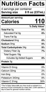 Squeezed Juice 100% Mandarin Juice, 32 fl oz, 6 Pack Bottles | HPP Pasteurized | Not from Concentrate | Fresh Pressed | California Fruit Juice…