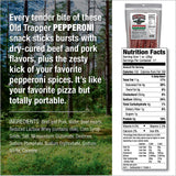 Old Trapper Pepperoni Snack Sticks, 17-Ounce Resealable Bag, Natural Wood Smoked Meat Sticks, 9 Grams of Protein and 150 Calories Per Ounce (Pack
