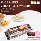 RUGER Sugar-Free Chocolate Wafers 1.6 Ounce (Pack of 12) - Deliciously Crisp and Guilt-Free Chocolate Treats with Natural Ingredients, Non-GMO, Vegan