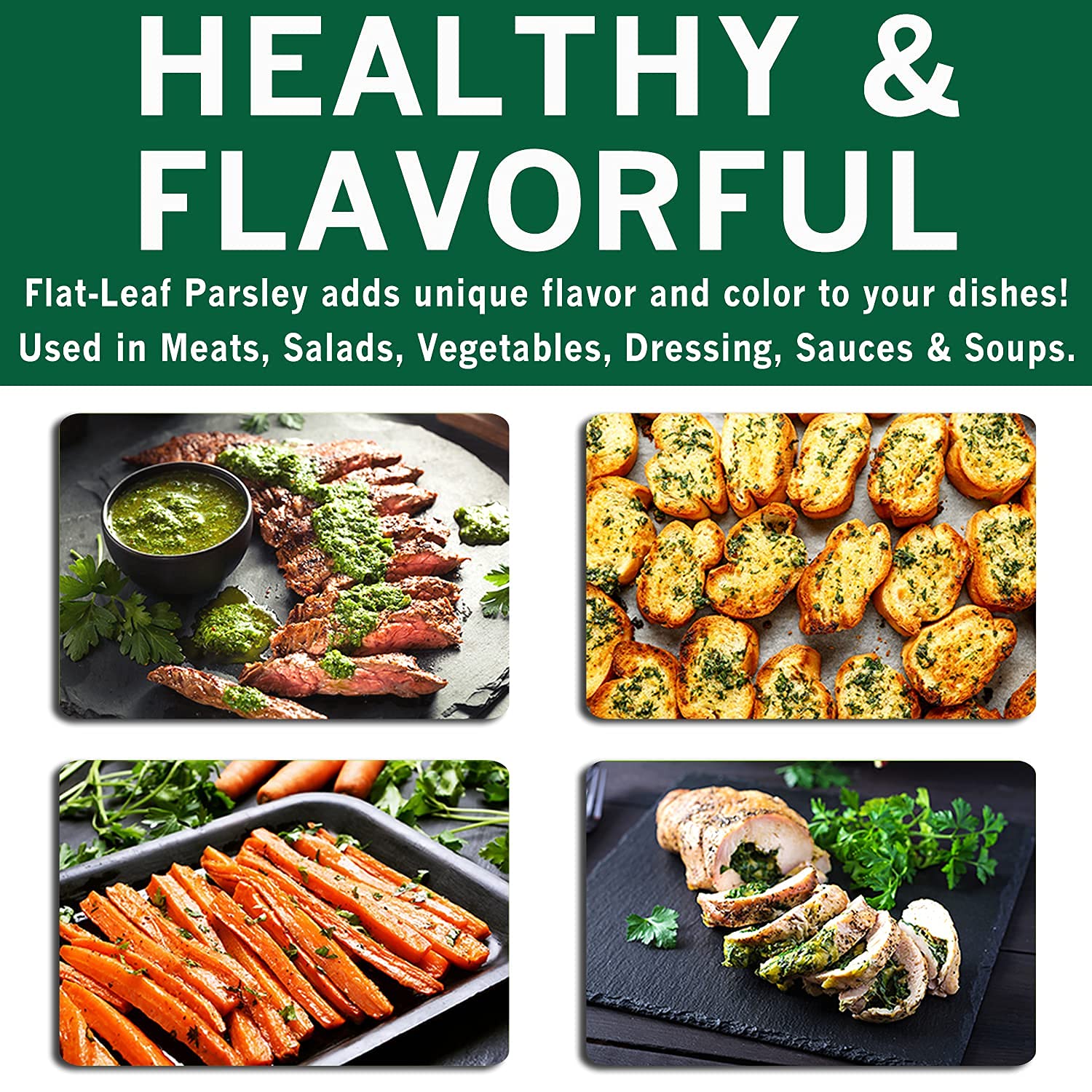 Spices Village Dried Parsley Flakes, Dry Parsley Seasonings, 1.7 Ounces, Kosher Certified, All Natural, Fresh, Gluten Free, Non GMO, Resealable Bulk