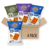 PRETZELIZED Snacks Pretzel Pita Chips Variety Pack (Pack of 4) 2 Sea Salt, 1 Everything, 1 Mediterranean MultiPack