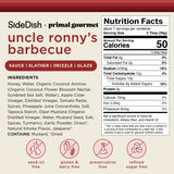 SideDish & Primal Gourmet Uncle Ronny's BBQ Sauce - Pack of 1 - Refined Sugar Free, Seed Oil Free BBQ Sauce with All-Natural Ingredients - Gluten