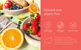 Eco-friendly Camping Supplies [16 Dinnerware Set] for Picnic Basket & Party Supplies. Compostable Paper Plates, Napkins, Biodegradable Utensils, Cups