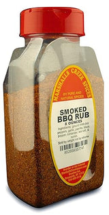 SMOKED BARBEQUE SEASONING FRESHLY PACKED IN LARGE JARS, spices, herbs, seasonings