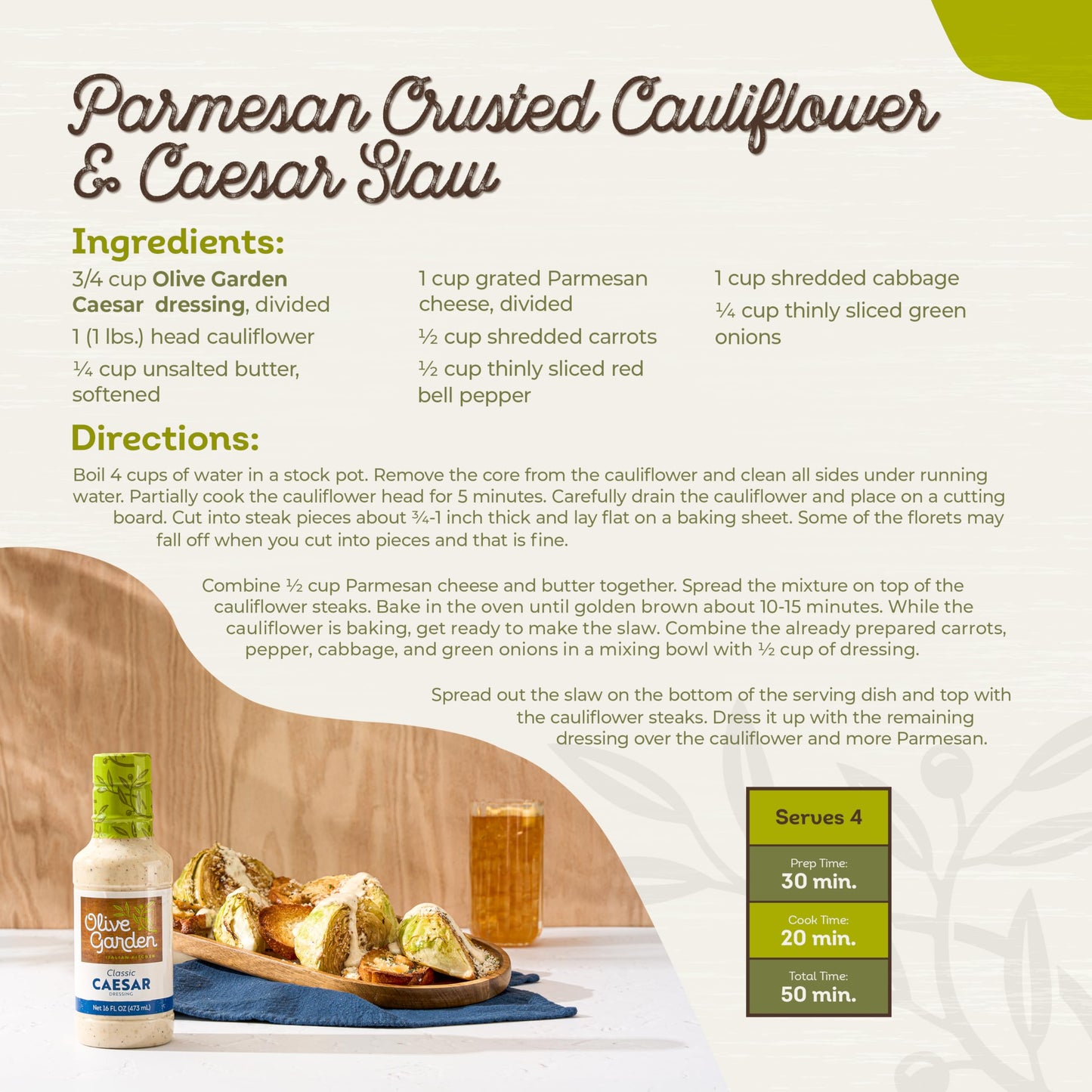 Olive Garden Classic Caesar Dressing, 16 fl. oz., Made with Parmesan Cheese, Spices, Red Wine Vinegar and Lemon, Perfect Chicken Marinade, Sandwich