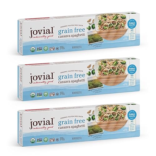 Jovial Grain-Free Cassava Spaghetti - Spaghetti Noodles, Cassava Pasta, Paleo Pasta, Gluten Free Pasta Spaghetti, Grain-Free, Certified Gluten-Free