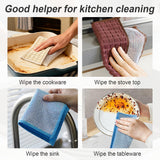 20 pcs Multipurpose Wire Dishwashing Rags, Upgraded 2-Layer Non-Scratch Metal Wire Dish Cloths for Wet/Dry Use, Reusable for Kitchen & Cookware, Sinks