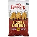 Boulder Canyon Kettle Cooked Potato Chips, NON-GMO Verified, Gluten Free, Hickory Barbeque, 6.5 Ounce