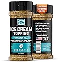 Ice Cream Topping Cinnamon Roll Mix - Gluten Free & Low Sodium Cinnamon and Sugar Flavor for Coffee Toppings. Cinammon Sugar Powder Seasoning