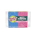 Scotch-Brite Multi-Purpose Sponges, Highly Absorbent Dish Sponge for Cleaning of Non-Stick Cookware, Showers, and Coolers, 40 Kitchen Sponges