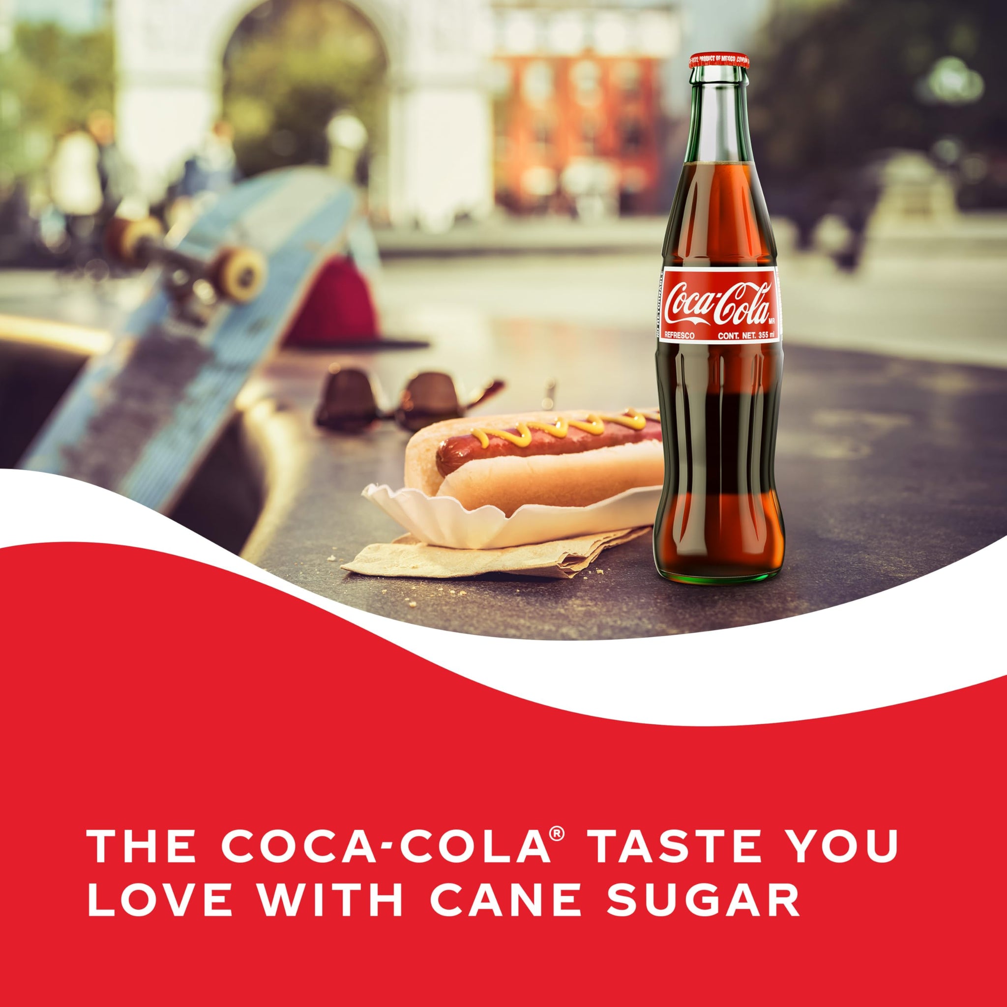 Code de Mexico Coke Glass Bottle, 12 fl oz, 24 Pack