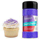 Bakerpan Sugar Sprinkles for Baking - 7 Ounce Lavender Decorating Sugar Crystals for Cookies, Cake Pops, Ice Cream (Made in USA)