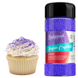 Bakerpan Sugar Sprinkles for Baking - 7 Ounce Lavender Decorating Sugar Crystals for Cookies, Cake Pops, Ice Cream (Made in USA)