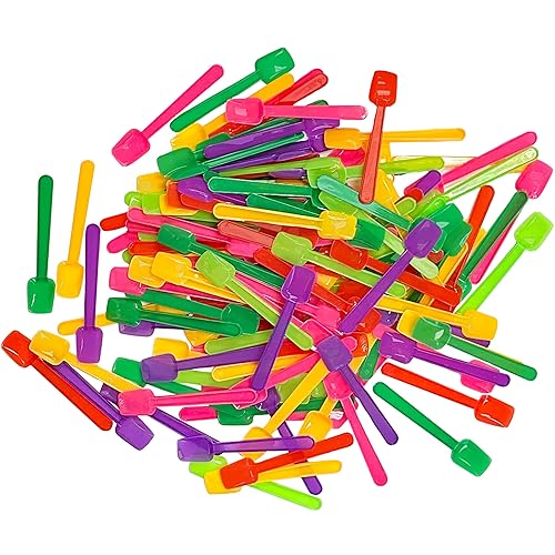 Mini Gelato Taster Spoons - Plastic - Multicolor - 150 per Package