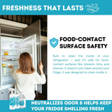 Oh Yuk Fridge Cleaner - 16 oz Concentrate Refill | Makes 4 Spray Bottles | Cleans Inside Refrigerator for Spotless, Food-Contact Safe Surfaces | Lifts