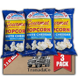Old Vienna of St. Louis White Cheddar Popcorn 2.5oz Bag, 3-Pack Creamy Cheese Flavor Snack (by TranadaCo)