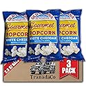 Old Vienna of St. Louis White Cheddar Popcorn 2.5oz Bag, 3-Pack Creamy Cheese Flavor Snack (by TranadaCo)