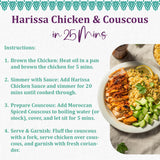Al’Fez Harissa Chicken Sauce - 15.8 oz (Pack of 3) - Fragrant & Spicy Tomato-Based Cooking Sauce made w/Harissa Paste, Garlic, Red Chilis, Paprika