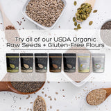 Top Seedz Certified USDA Organic Raw Pumpkin, Sunflower, Sesame, Flax, and Chia Seeds | For Gluten-Free, Vegan, Keto, Nut-Free and Paleo Diet | 1lb