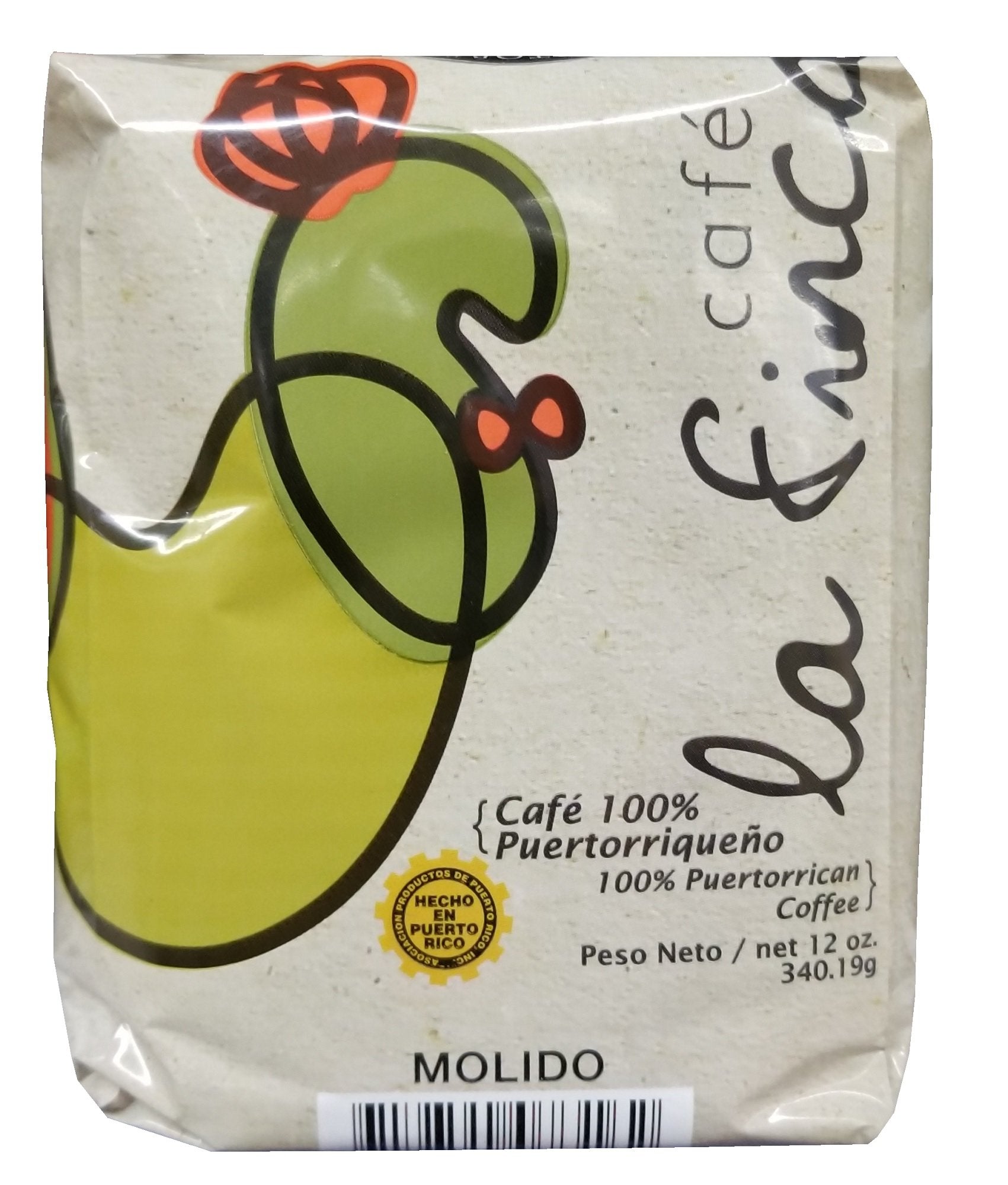 Cafe La Finca Arabica Ground Coffee 100% Coffee From Puerto Rico 12 ounces