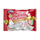 Colombina Sweet Christmas Marshmallows, Soft, Assorted Vanilla Bean Marshmallows, Christmas Trees, Candy Canes, and Santas, 5.1oz (Pack of 1)