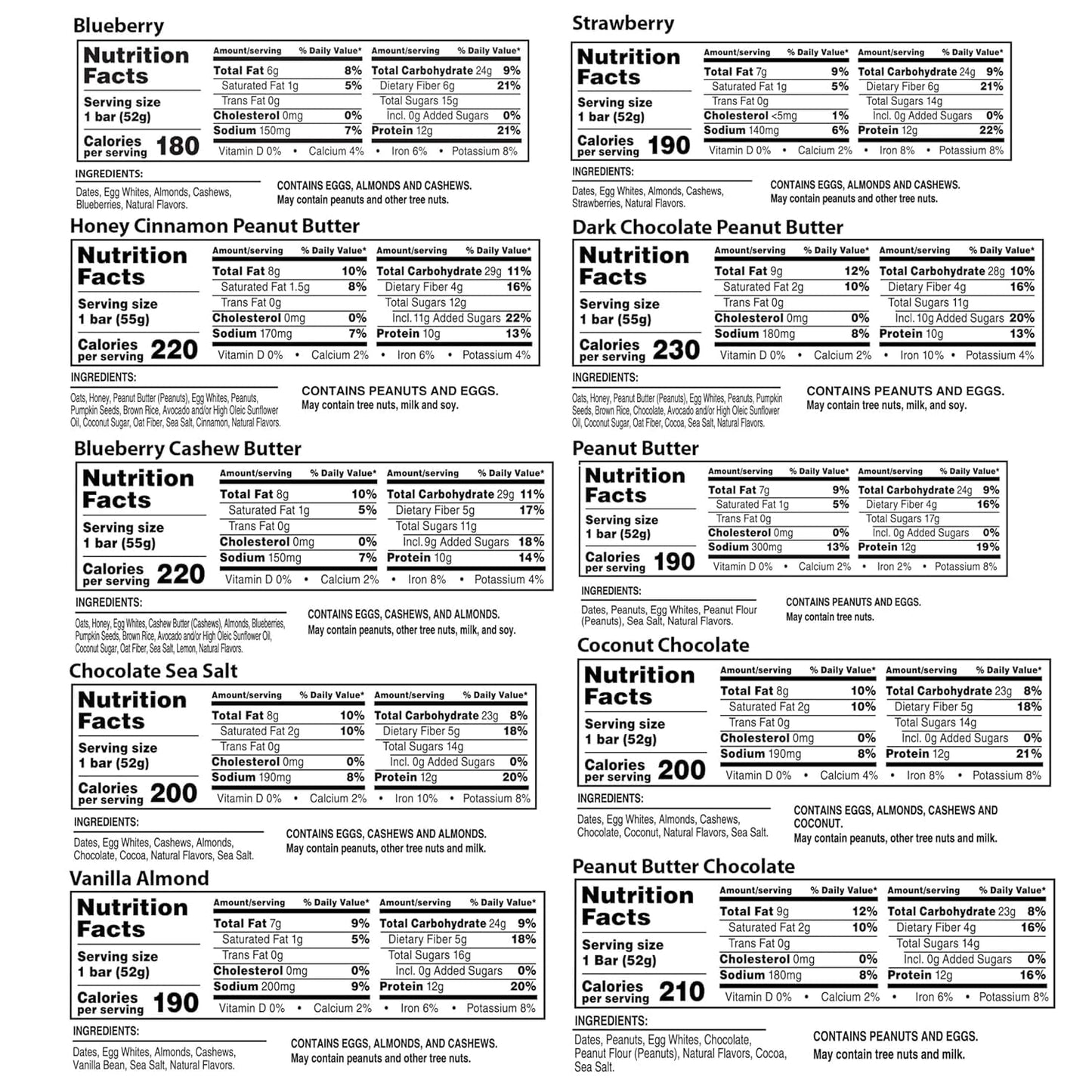 Rx Bar 30pk Assorted