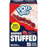 Pop-Tarts Super Stuffed Strawberry Blast Toaster Pastries, 50% More Filling, Snacks, Dessert (5 Ct)