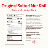 Pearson's King Original Salted Nut Roll | Loaded With Crunchy Roasted Peanuts, Golden Caramel, and Chewy Nougat | Pack of 18-3.25 oz. King-Sized Candy