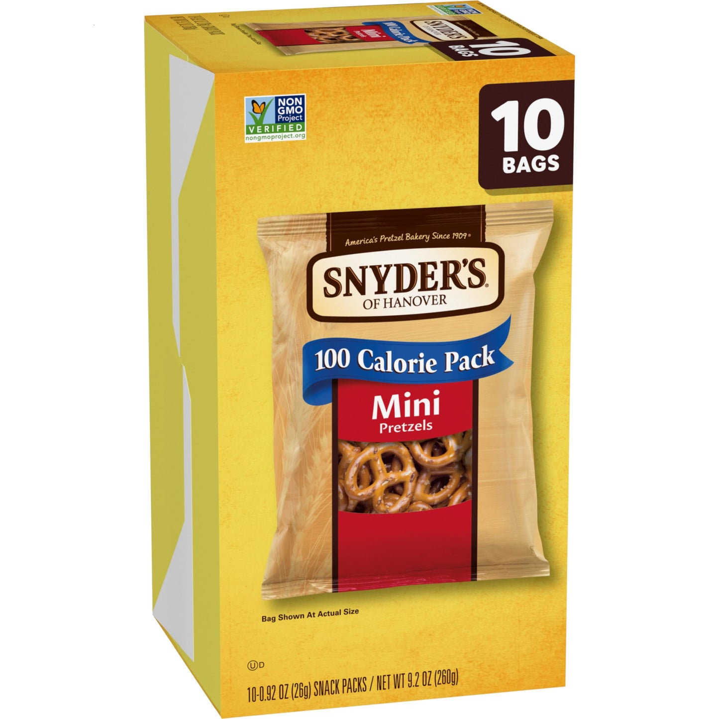Snyder's of Hanover Mini Pretzels, 10 Count 0.92 Oz