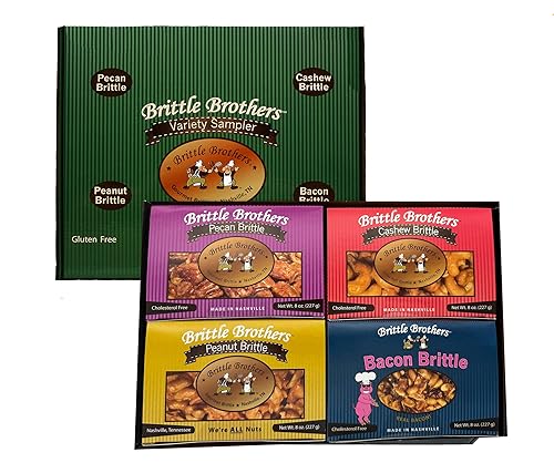 Brittle Brothers Variety Gift Set - 32 oz Gift Box - Gourmet Candy