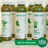 Urban Remedy Glow Organic Green Juice, Cold-Pressed, 12 fl oz, Cucumber, Celery, Kale, Lemon & E3Live Blend, Low Calorie Superfood Juice, Organic