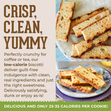 DIJAS Natural Foods, Individually Wrapped Fat Free Biscotti Cookie, All Natural Preservative Free Ingredients, Delicious Low Calorie Snack (Raisin