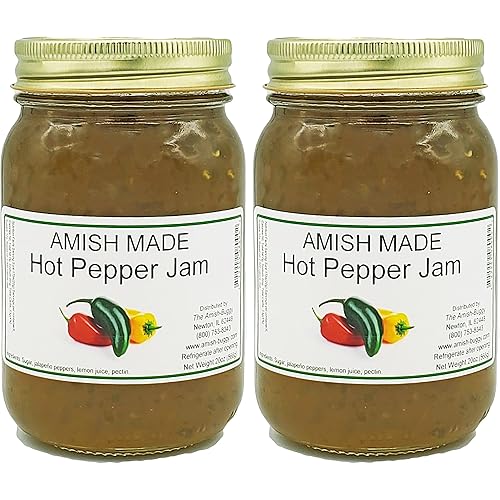 Amish Jam - Two 16 Oz Jars (Hot Pepper Jam)