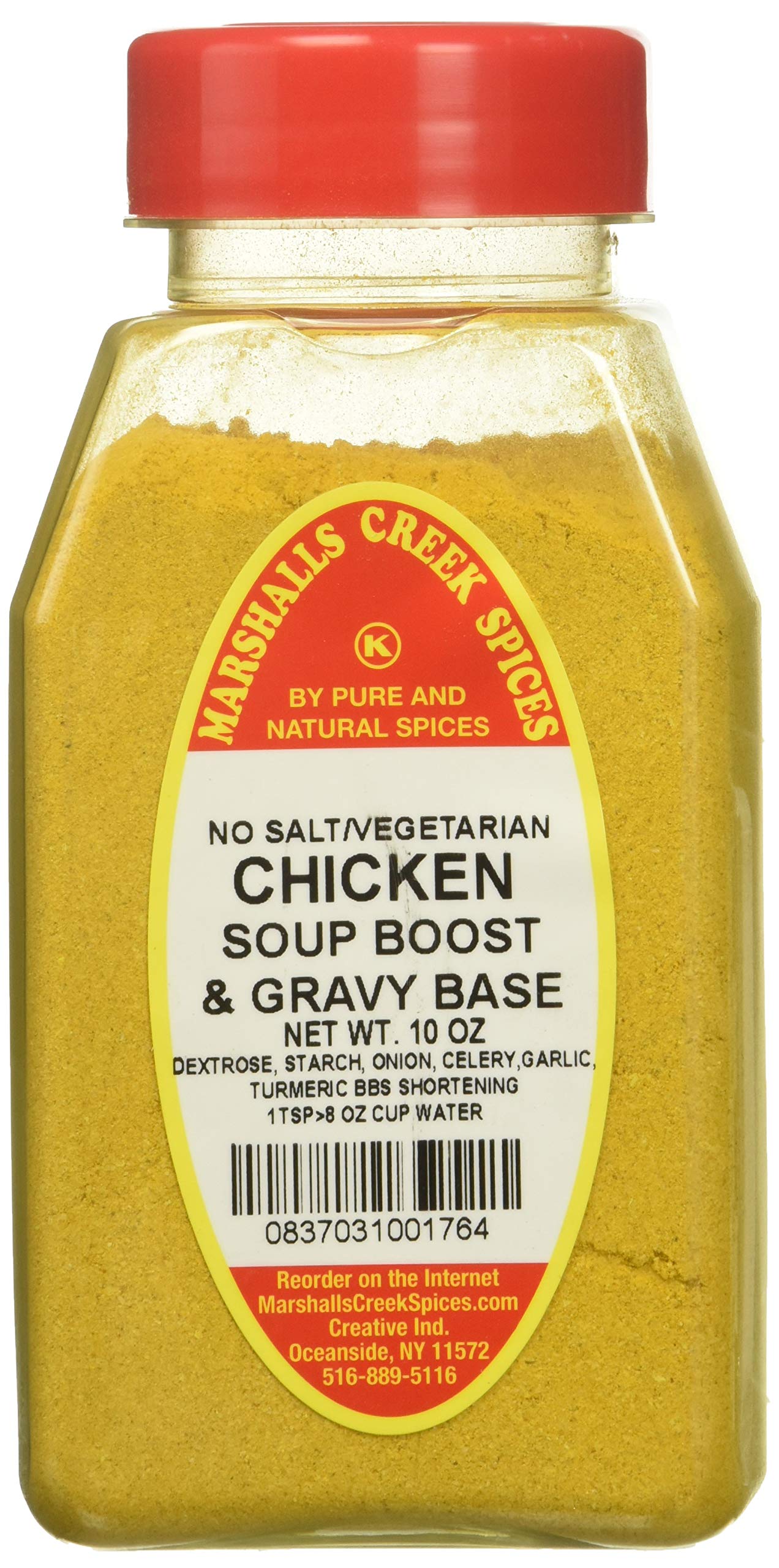 Marshall’s Creek Spices CHICKEN SOUP BASE, NO SALT PACKED IN LARGE JARS, spices, herbs, seasonings, 10 Ounce