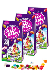 The Jelly Bean Planet Easter Jelly Beans, Pack of 3, 8 oz x 3 - Gourmet Jellybeans with 36 Natural Fruit Flavors, Gluten Free, Fun Easter Candy Gift