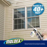 Moldex® Instant Outdoor Cleaner with Bleach and Hose End, 64 oz - Fast Acting Spray for Mold and Mildew Stains on Siding, Decks, Fences and Exterior
