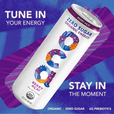OCA ZERO Berry Acai, Organic energy drink, zero sugar, gluten-free, vegan plant-based, 12 Fl Oz (12 pack)