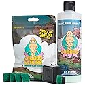 Chubbs Scrubb Magnetic Glass Cleaner with 16oz Glass Cleaning Solution Bundle - Includes Magnet Glass Cleaner & Cleaning Solution | Removes Tough