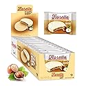 Fiorella Crunch White Chocolate Wafer Cookies, 18 Count, Chocolate Covered Crispy Thin Wafers with Layers of Hazelnut Cream Filling, Individually