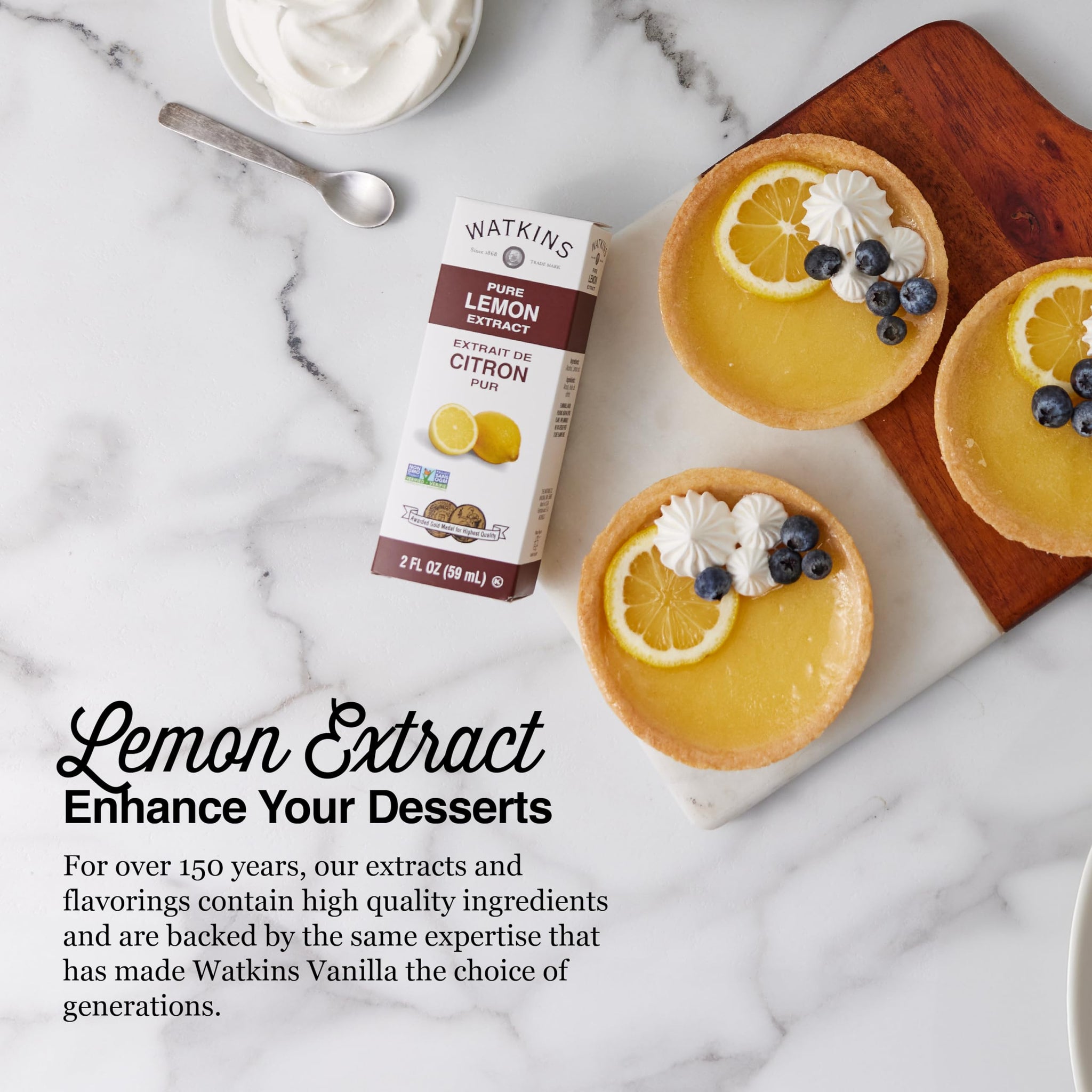 Watkins Premium Pure Lemon Extract 2oz