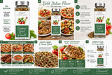 Dangold Gourmet Collection Oregano Basil &Tomato Spice Blend, No Sodium Seasoning Mix, Italian Herb Blend for Pasta,Chicken, Vegetables & Marinades