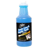 Fuller Brush Drain Line & Septic Tank Cleaner - 32 oz Enzyme-Based Drain Cleaner for Slow Drains, Grease & Food Buildup, Safe for PVC/Metal Pipes