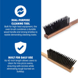 Carlisle FoodService Products 4577200 Carbon Steel Bristle Pizza/BBQ Oven Brush, 39" Overall Length