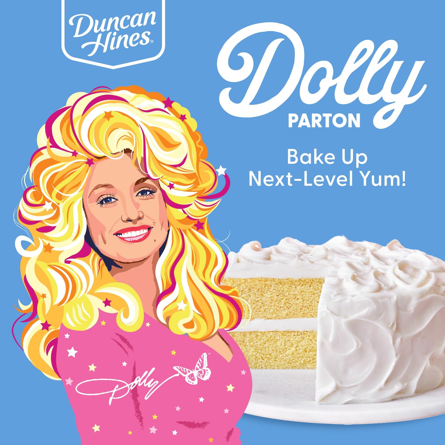 Duncan Hines Dolly Parton's Vanilla Flavored Cake Mix, 15.25 oz.