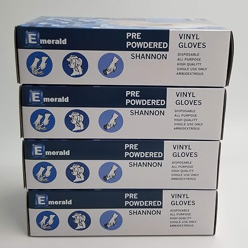 NATIONAL PAPER TRADING DISPOSABLE LARGE VINYL GLOVES LIGHTLY POWDERED [VGLX4] (400)