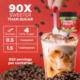 100% Monk Fruit Extract (90X Sweeter Than Sugar) Monk Fruit Sweetener No Erythritol, Sugar Substitute, Zero Calories, Zero Glycemic, Non-GMO, 25%