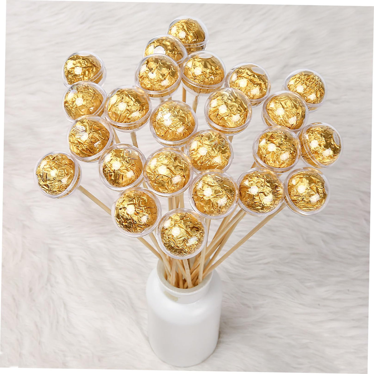 HOMSFOU 100pcs Acrylic Chocolate Holder Cover Candy Packaging for Bouquets Elegant Flower Shop Supplies for Valentine's Day and Weddings