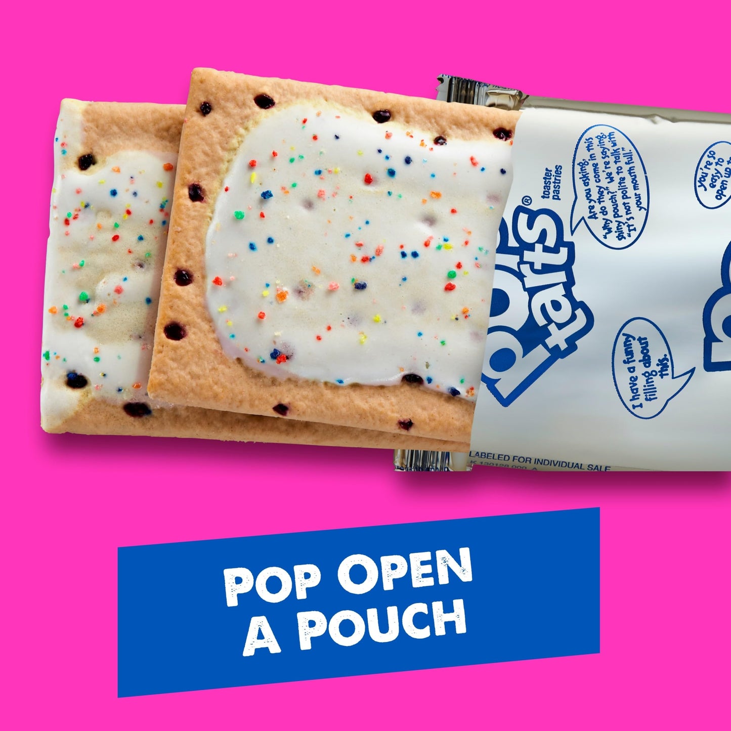 Pop-Tarts Toaster Pastries, Breakfast Foods, Kids Snacks, Frosted Blueberry (12 Pop-Tarts)