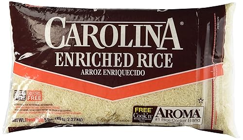 Carolina Enriched Rice Long Grain 5 lbs (Pack of 3)